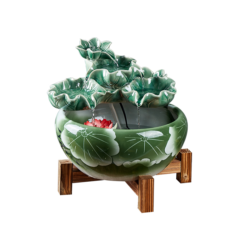 New Chinese style porch that take feel against evil spirit of feng shui ceramic water furnishing articles furnishing articles fish bowl sitting room humidifier
