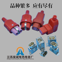 Ceramic plug socket high temperature resistant full silicone high temperature resistant plug silicone rubber plug electric furnace heating ring plug