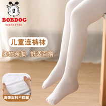 Childrens pantyhose spring and autumn mid-thick leggings dancing professional practice practice autumn thin white girls dance socks