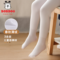 Childrens pantyhose spring and autumn girls leggings dancing girls wear special practice dance socks white stockings