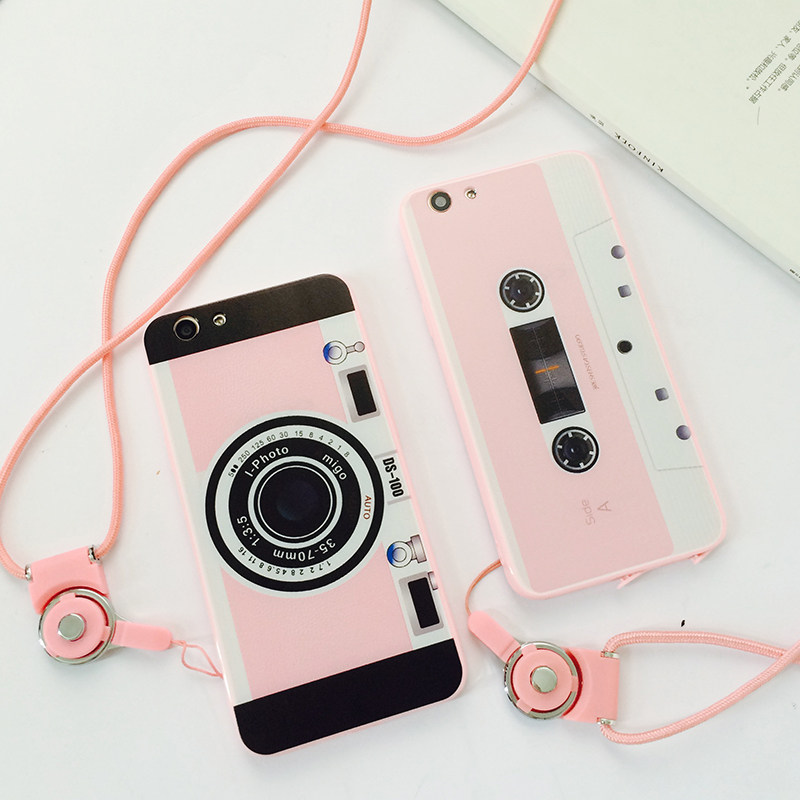 【徕高风数码专营店】gy oppoa59手机壳a59m硅胶软个性创意相机保护套