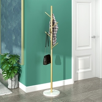 Simple thick coat rack hanger floor iron hanger bedroom clothes rack hanger single pole household