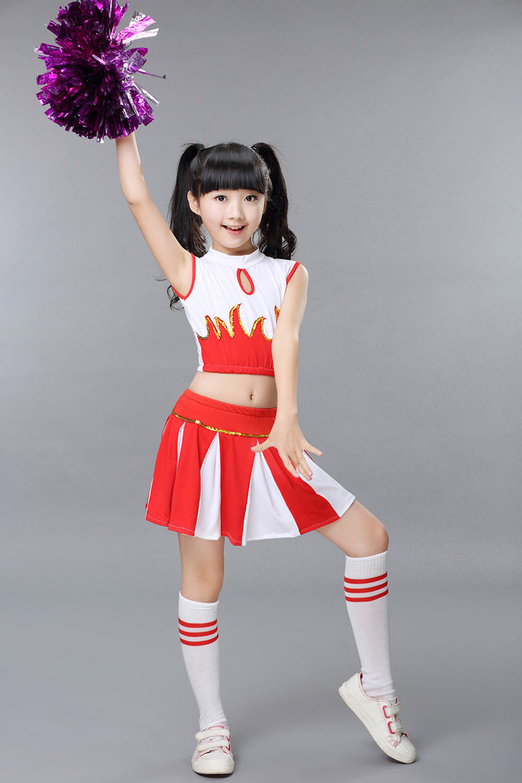 儿童啦啦队演出服女童拉拉队幼儿园舞蹈服少儿健美体操校运会服装