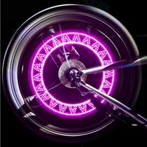 Bicycle valve light wheel lamp air nozzle light induction mountain road car night riding Hot Wheel decorative light accessories