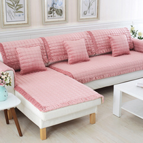 Four seasons flannel sofa cushion suede fashion thickened combination non-slip sofa cushion plush sofa cushion to keep warm