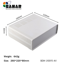 Bahar housing with bracket desktop instrument box plastic housing PCB instrumentation junction box BDH20015