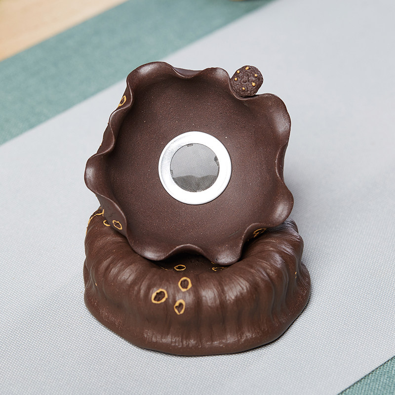 紫砂茶漏器茶滤筛茶叶不锈钢过滤网茶隔创意泡茶神器茶具配件