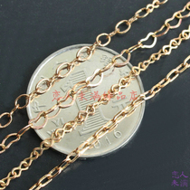 Copper chain pure copper blank primary color extension chain connecting chain tail chain DIY ear jewelry material metal accessories