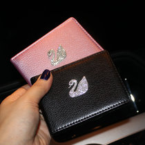 Swan rhinestone drivers license This personality womens drivers license holster Mens ultra-thin drivers license womens motor vehicle multi-function