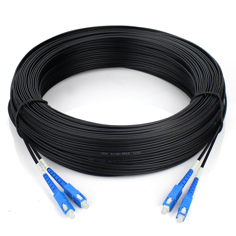 optical fiber wire 2 core 4 heads extended household indoor and outdoor wire fiber brazed wire single mode fiber jump sc-sc outdoor dual core waterproof wippoda 2 core 3 steel wire