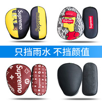 Electric battery car seat cushion cover waterproof electric bicycle leather sunscreen seat cover cute sponge thickened universal