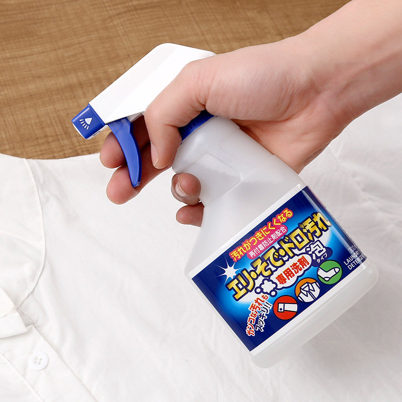 日本进口衣物清洁剂衣服污渍清洗剂去污喷雾袖口衣领净除油剂