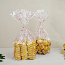 Huaxin Tiancheng biscuit packaging bag small floral transparent Qi mouth bread bag cake bag 100 baking packaging