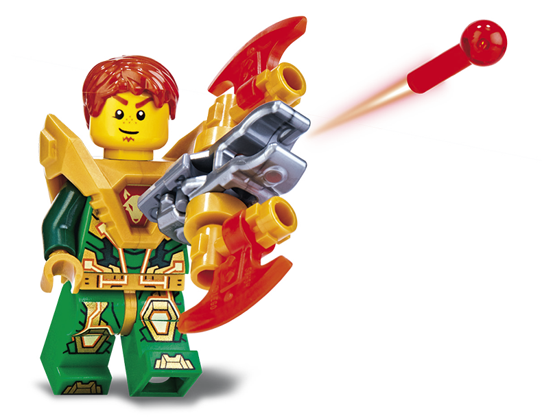 【赠积木玩具小人仔阿隆 十字弓】2018年新书正版 乐高未来骑士团6第