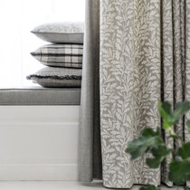 Open Morrison gray dyed jacquard cotton blend fabric custom American ins Simple blackout curtain finished
