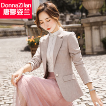 Blazer women 2021 new spring and autumn Korean version of women slim net red casual short professional small suit jacket