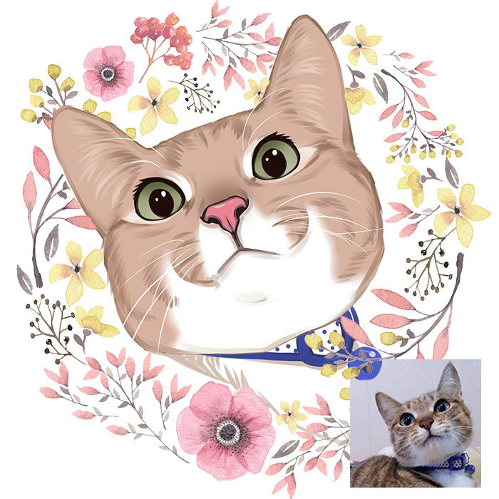 q版头像宠物卡通头像定制q版人物动物漫画形象插画