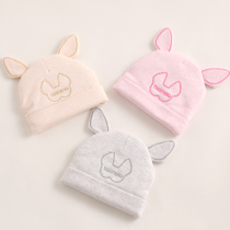 Baby hats Autumn and winter young children at the beginning of three months baby baby Winter children cute super cute cotton tire cap