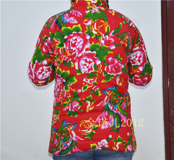 传统复古舞台装礼服对襟女花棉袄修身纯棉手工小棉袄斜襟袄大襟袄