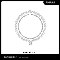 (Lai Meiyun Jingtian sweet same model) RSNY love necklace female new light luxury ins tide simple European and American choker