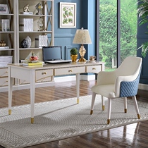 American desk Modern simple study desk Solid wood Home postmodern calligraphy desk Nordic light luxury desk