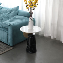 Light luxury side table simple modern living room marble sofa corner table modern designer creative movable small coffee table