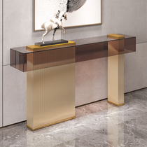 Light luxury entrance cabinet case Modern simple household storage ultra-thin narrow several entry hall Italian style decorative table