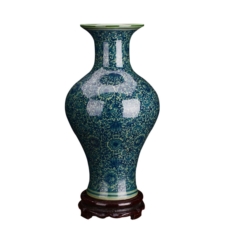 Jingdezhen Chinese antique porcelain ceramic vase TV ark adornment furnishing articles sitting room decoration flower arranging flowers