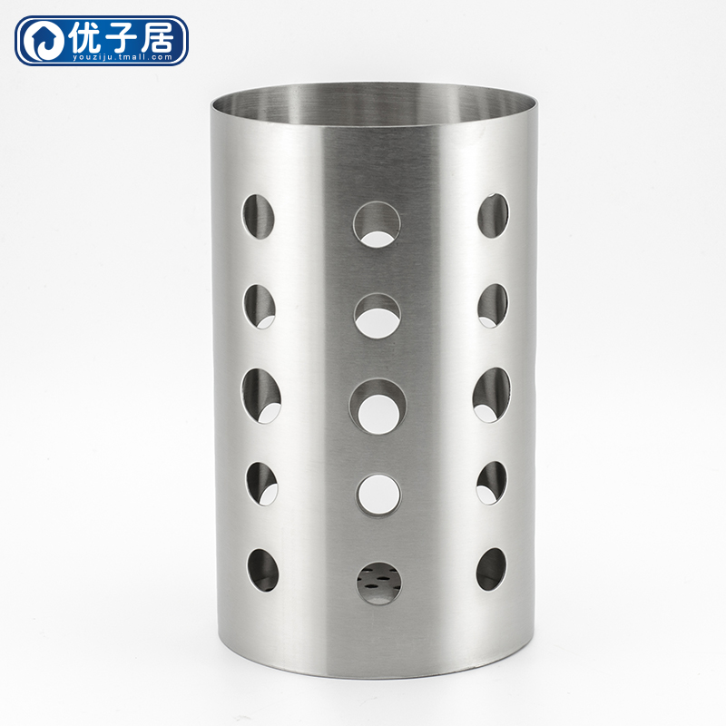 304加厚不锈钢收纳餐具筒筷子盒架筷子笼筷筒筷子筒产品展示图2