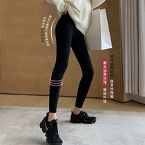 A shark skin leggings womens ankle-length pants autumn high waist elastic leggings black yoga wear pants