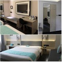 Hotel furniture renovation bed standard room Full set of hotel TV cabinet Simple modern hotel soft bag headboard customization