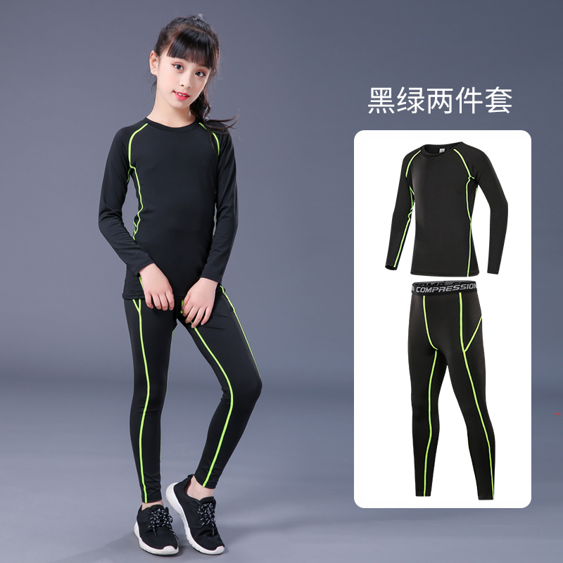 Children's tights training clothes football leggings basketball dance fitness running clothes long sleeve trousers women