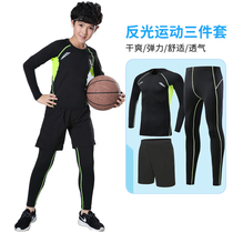 Childrens fitness set base training long sleeve football basketball fitness suit