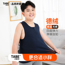 Tony Tabe Piggy Boys' Vest Underwear Fleece Thermal Underwear Kids Boys Kids Autumn Winter Fat Kids