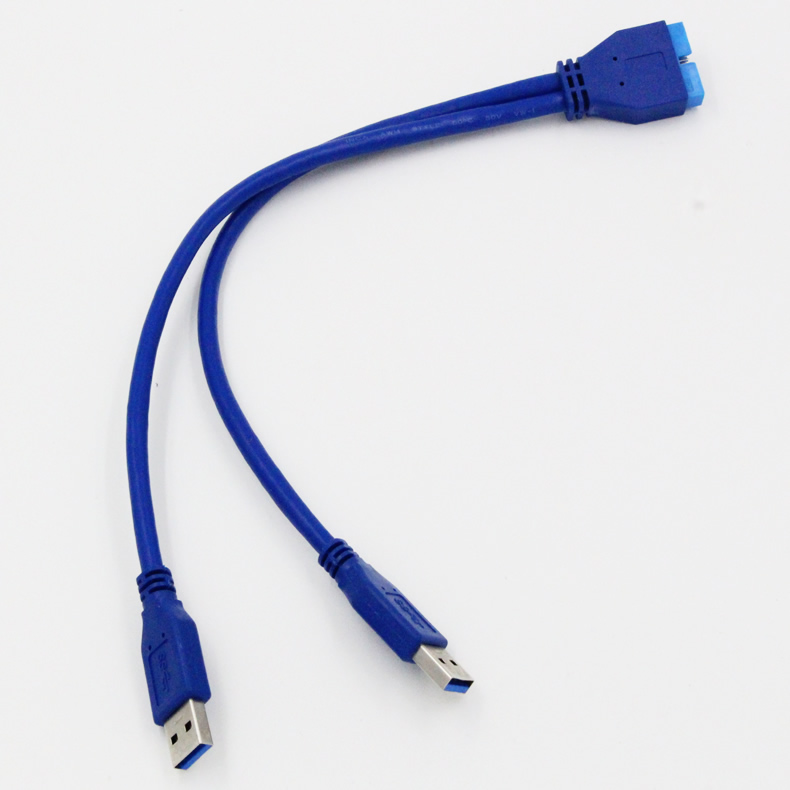 20p data cable usb3.0 20pin male to male motherboard transfer cable 3.020p male one minute two male