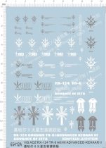 High model HG RX-124 TR-6 Kihar II (captured version) dedicated water patch (65412A)