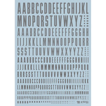 (EVO)CNDA-2 LETTER English (Universal logo) water patch (gray)