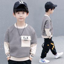 Childrens clothing boys clothes 2020 autumn and winter clothes New Korean version of foreign style childrens childrens base shirt boy coat