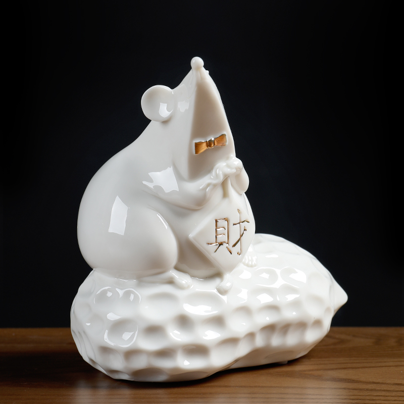 Oriental clay ceramic mice furnishing articles 2020 year of the rat rat sitting room decoration/qiao rat generative