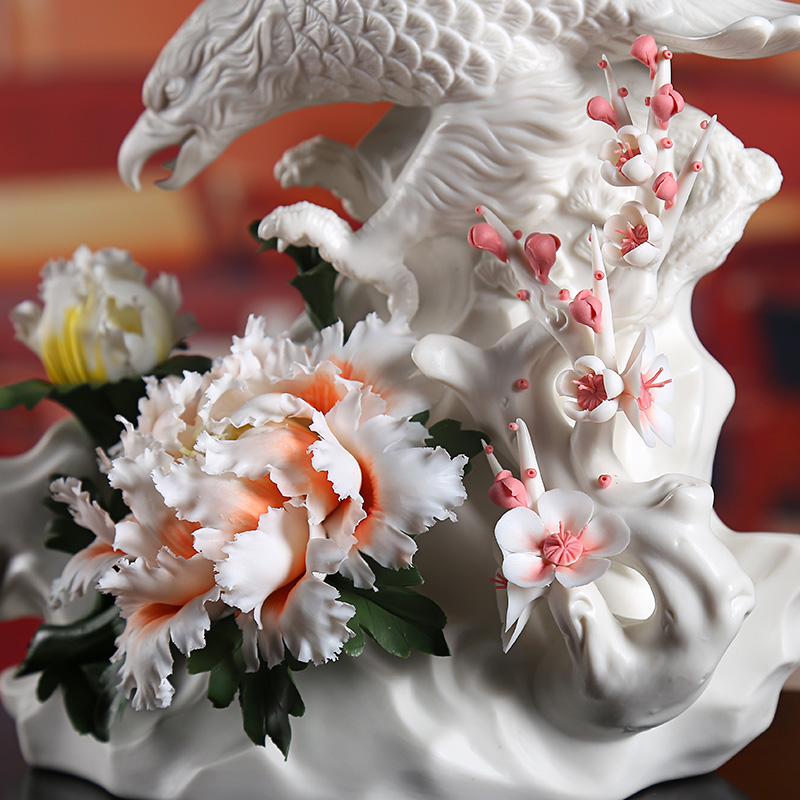 Oriental soil dehua ceramic flower its art furnishing articles business gifts and leadership/future