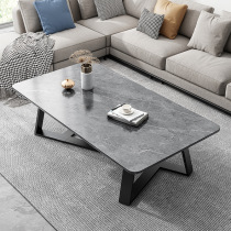 Light extravagant modern tea table small family type tea table table living room home Nordic extremely simple tea NTU board tea table marble veins
