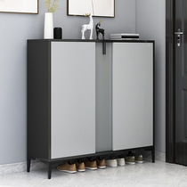Nordic Light Lavish Shoe Cabinet Hyun Closing Cabinet Brief Modern Stairs Home Doorway Large Capacity Economical Lockers