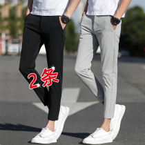 Autumn ankle-length pants men Slim Leggings men casual pants Korean fashion pants men autumn and winter thin quick-drying pants