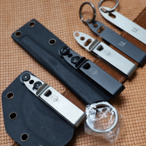 Target hearts titanium alloy back clamp knife cover K plate knife sheath quick pull waist clip multifunction knife clip key buckle strap hanging buckle EDC