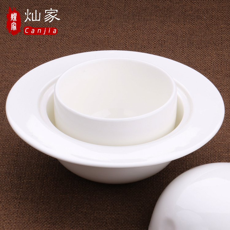 Shimmering White House creative ceramic bowl suit chafing dish platter chocolate dessert ice cream hot pot