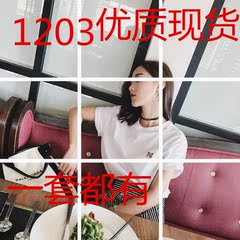 小番茄定制韩版圆领白色短袖T恤衫女学生刺绣狗头宽松港味打底衫