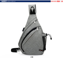 New chest Bag Mens sports shoulder bag shoulder bag triangle bag mens leisure water drop bag diagonal backpack Korean version of tide bag