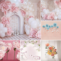 Photo studio shooting background cloth childrens photo photography anchor live flower landscape flower wall background paper