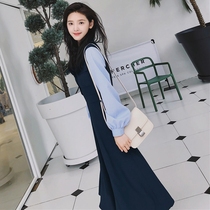 claudie pasey2021 fall Lions dress Girl light ripeny wind Balloon Flower style Lean Temperament LONG SKIRT