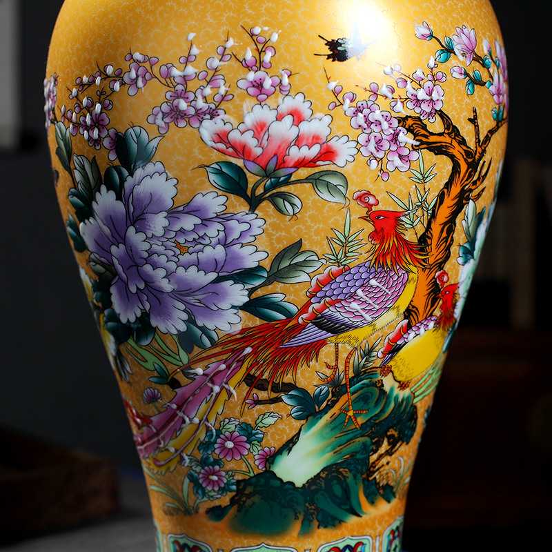 Archaize yongzheng vases furnishing articles of jingdezhen ceramic home flower arranging office sitting room adornment porcelain arts and crafts